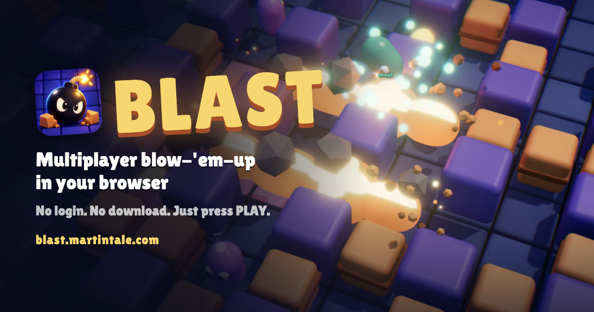 I made a BLAST - multiplayer blow-'em-up game inspired by Bomberman 💣💥